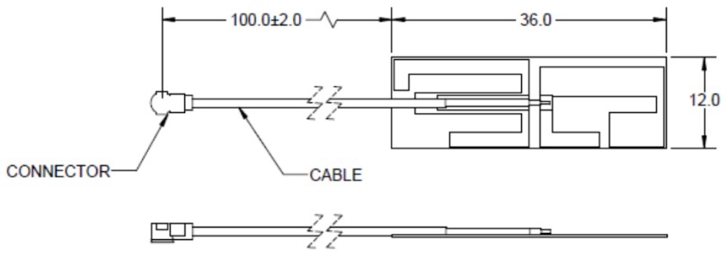 Ezurio Mini NanoBlade Flex 6GHz Antennas